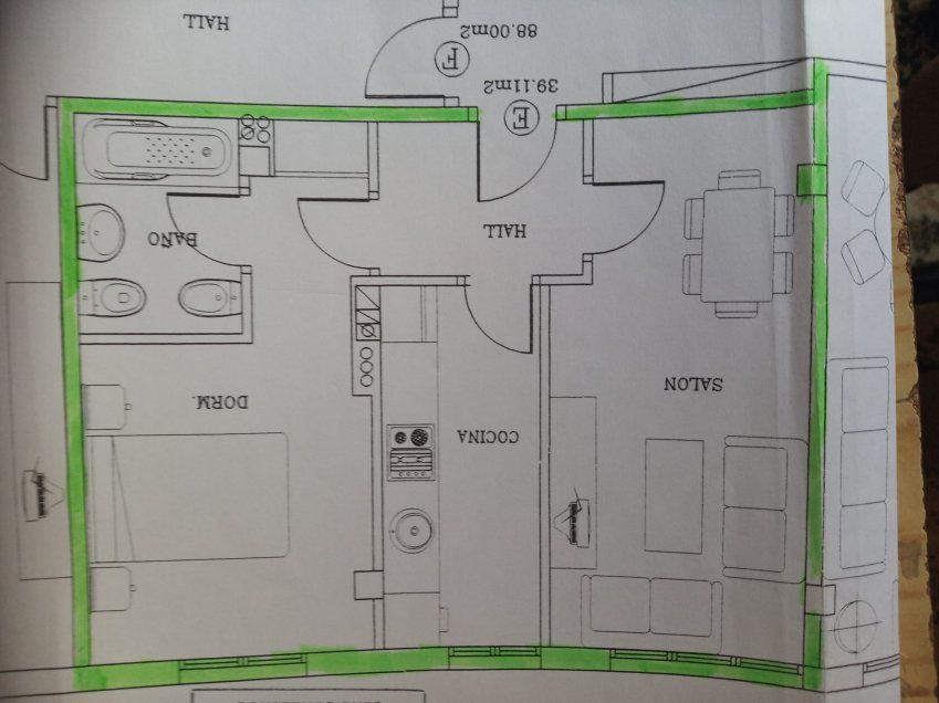 Apartamento de 1 dormitorio en el centro de VILLAVICIOSA  (PIS